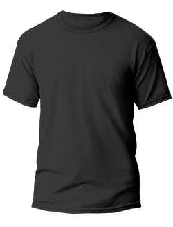 Isolated white t shirt front